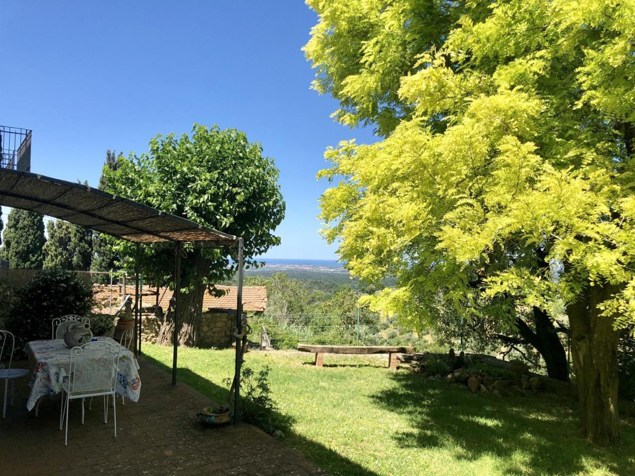 Haus Malerin - Meerblick, Umzaeunter Garten By Toscanatour Guardistallo Exteriör bild